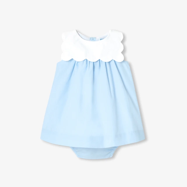 Robe bébé fille en fil à fil de coton