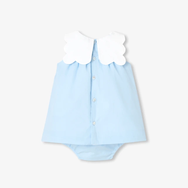 Robe bébé fille en fil à fil de coton
