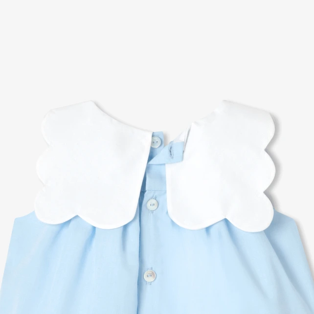 Robe bébé fille en fil à fil de coton