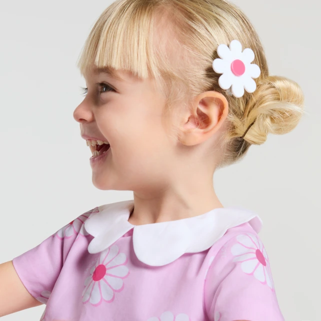 Robe bébé fille en coton motif fleur