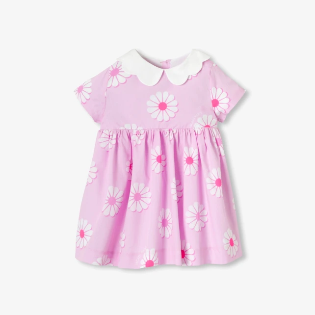 Robe bébé fille en coton motif fleur