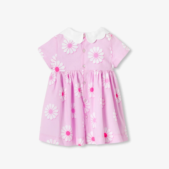 Robe bébé fille en coton motif fleur