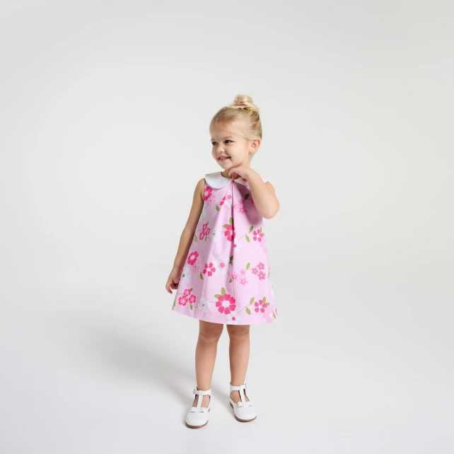 Robe bébé fille motif fleurs