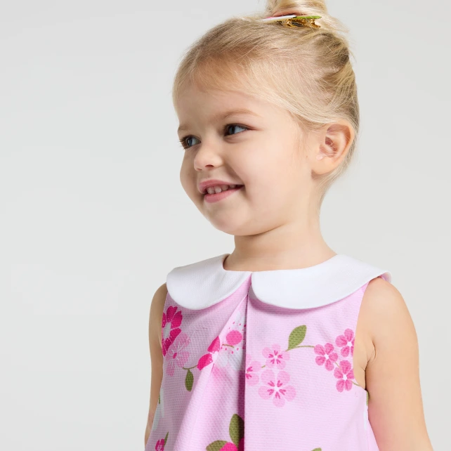 Robe bébé fille motif fleurs