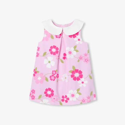 Robe bébé fille motif fleurs