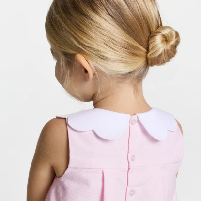 Robe de cérémonie bébé fille coupe trapèze