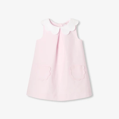 Robe de cérémonie bébé fille coupe trapèze