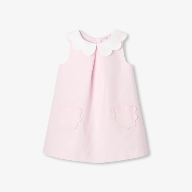 Robe de cérémonie bébé fille coupe trapèze