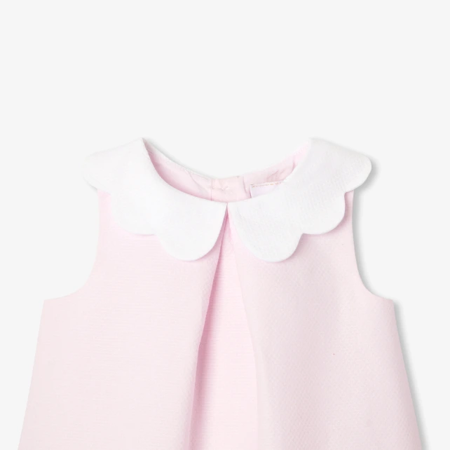 Robe de cérémonie bébé fille coupe trapèze