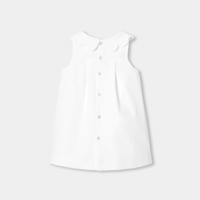 Robe de cérémonie bébé fille coupe trapèze