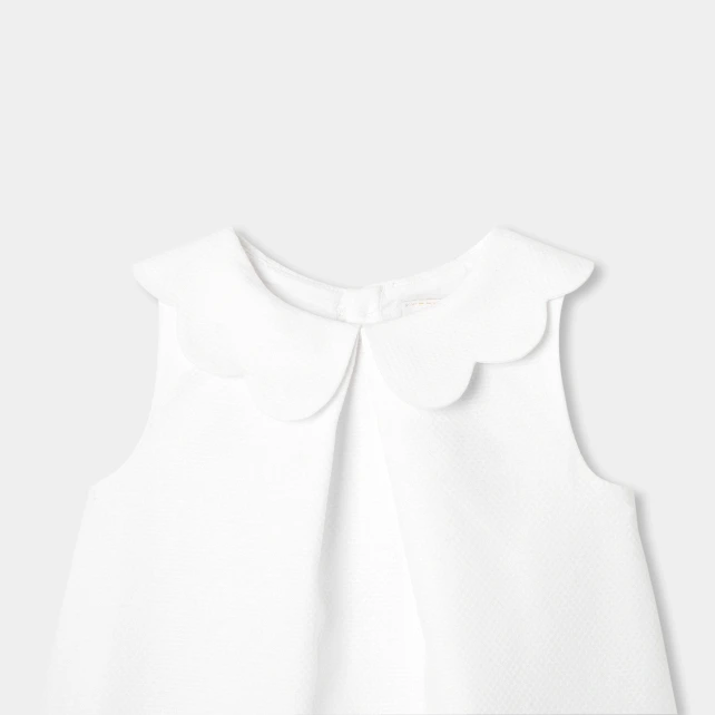 Robe de cérémonie bébé fille coupe trapèze