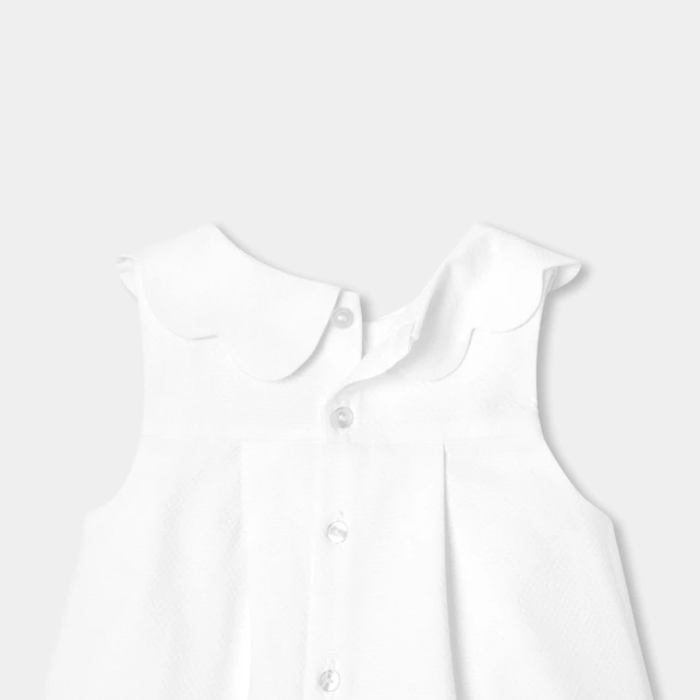 Robe de cérémonie bébé fille coupe trapèze