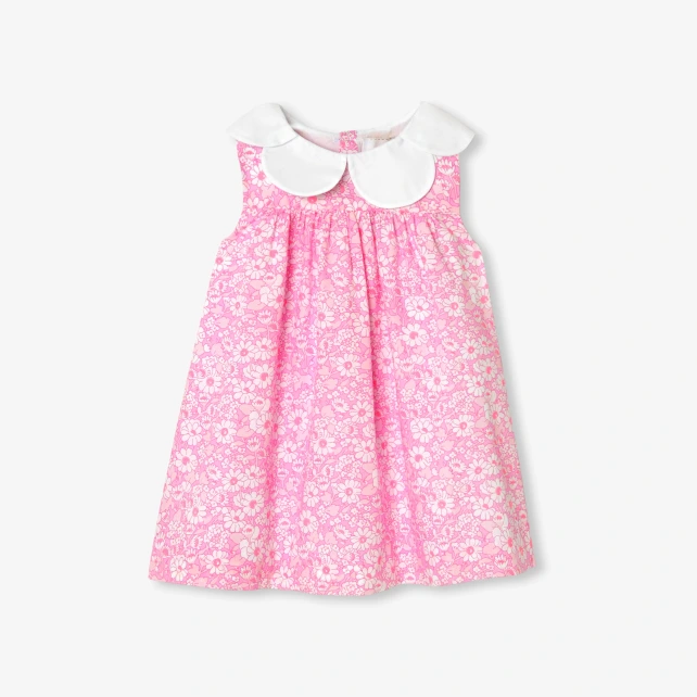 Robe de cérémonie bébé fille en tissu Liberty