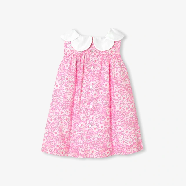 Robe de cérémonie bébé fille en tissu Liberty