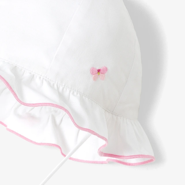 Chapeau bébé fille en coton