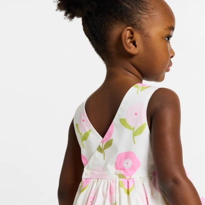 Robe bébé fille sans manches en coton