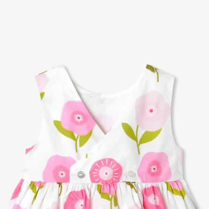 Robe bébé fille sans manches en coton