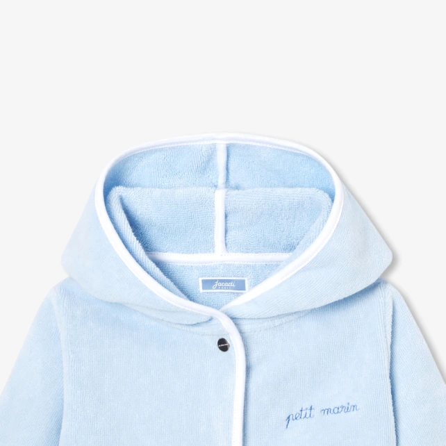 Peignoir de bain bébé en coton éponge