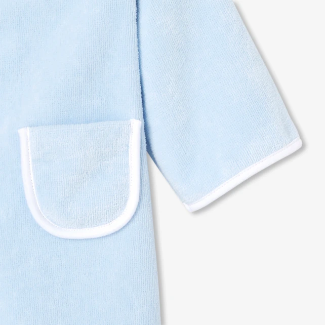 Peignoir de bain bébé en coton éponge