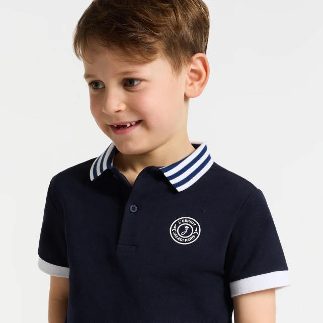 Polo enfant garçon en coton