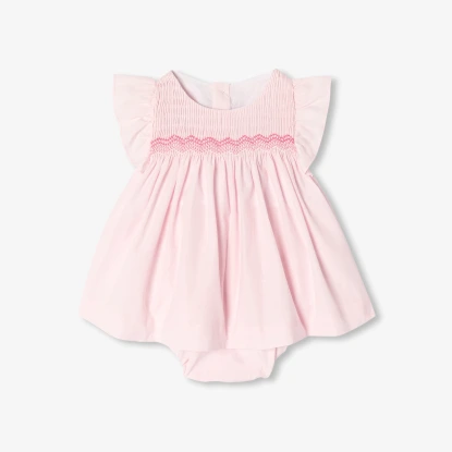 Ensemble bébé fille en popeline