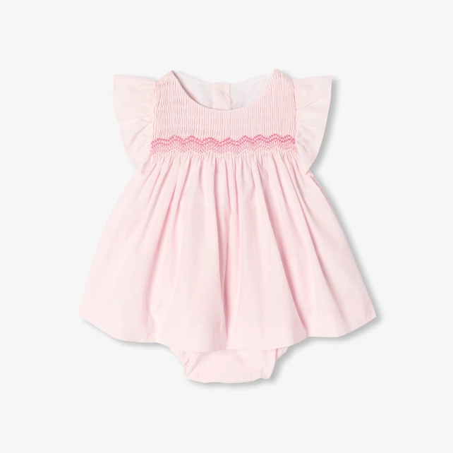 Ensemble bébé fille en popeline