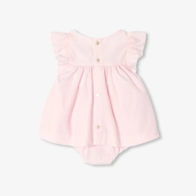 Ensemble bébé fille en popeline