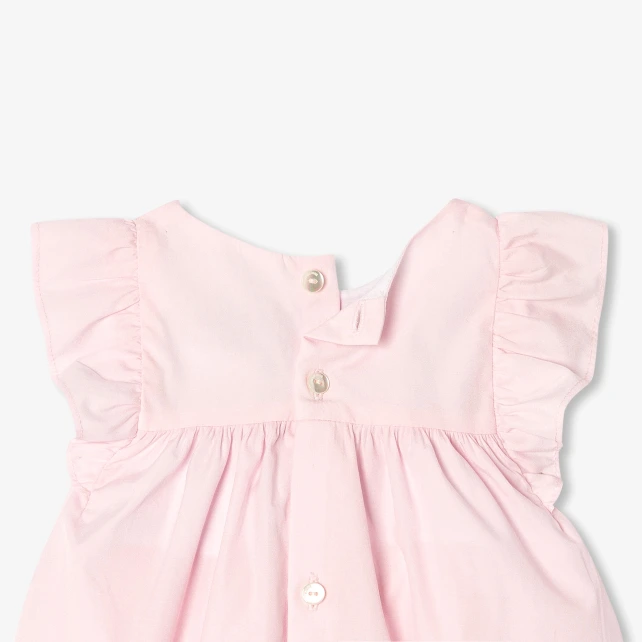 Ensemble bébé fille en popeline