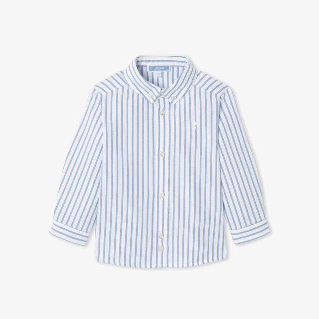 Chemise bébé garçon en oxford rayé