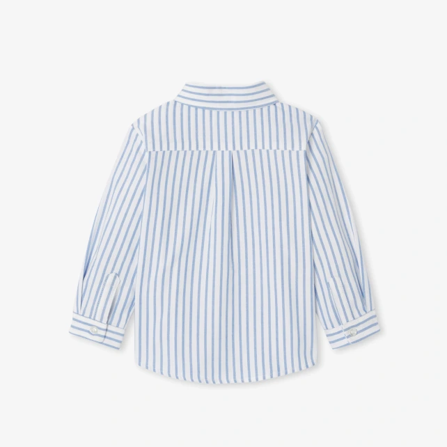 Chemise bébé garçon en oxford rayé