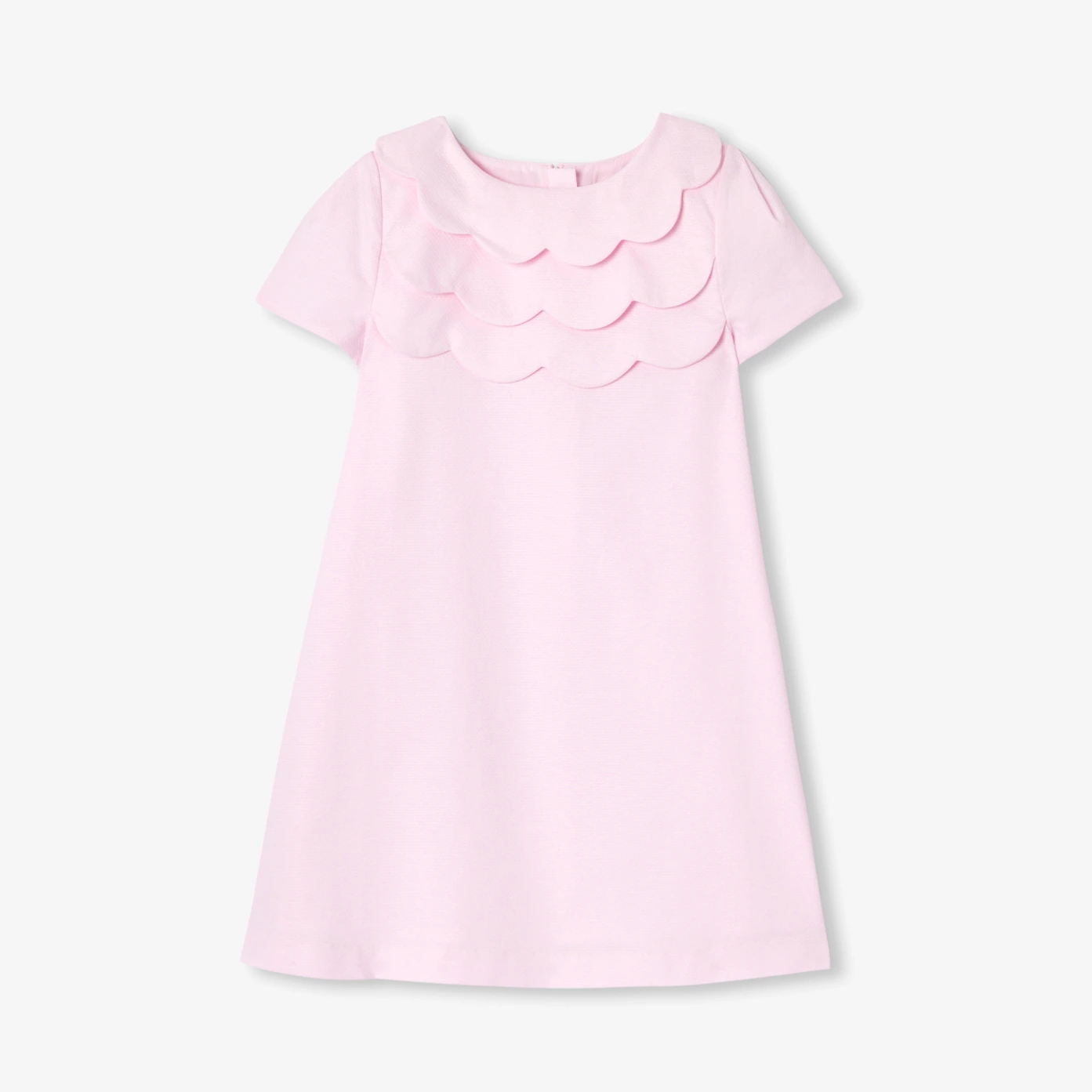 Robe cérémonie enfant fille en piqué alvéolé