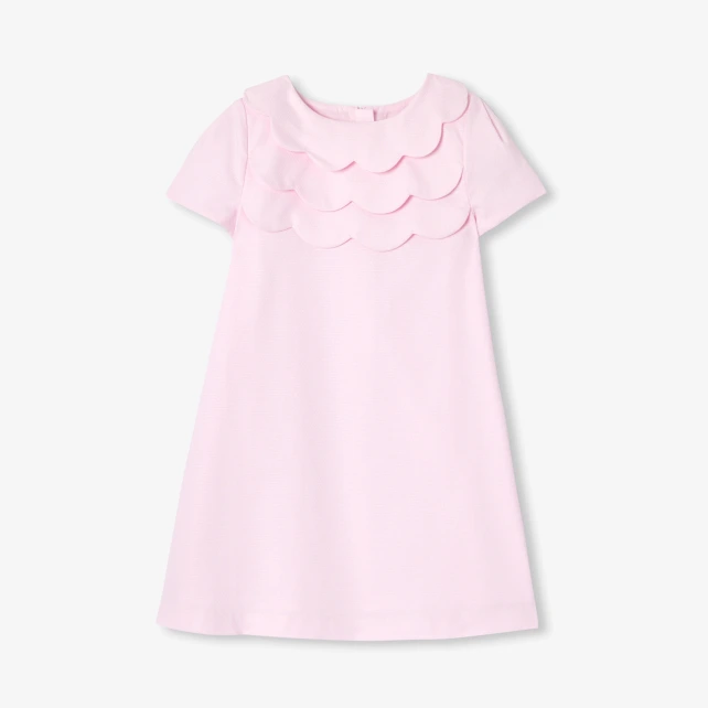 Robe cérémonie enfant fille en piqué alvéolé