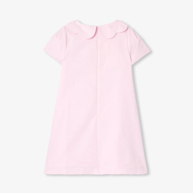 Robe cérémonie enfant fille en piqué alvéolé