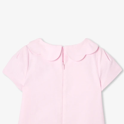 Robe cérémonie enfant fille en piqué alvéolé