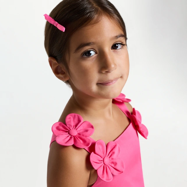 Robe de cérémonie enfant fille en satin