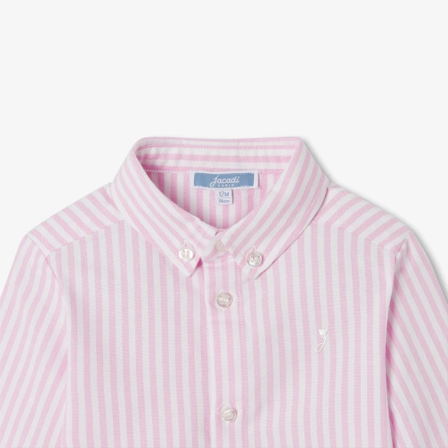 Chemise bébé garçon en oxford rayé