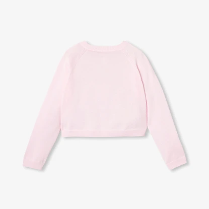 Cardigan court enfant fille