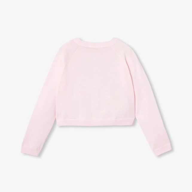 Cardigan court enfant fille
