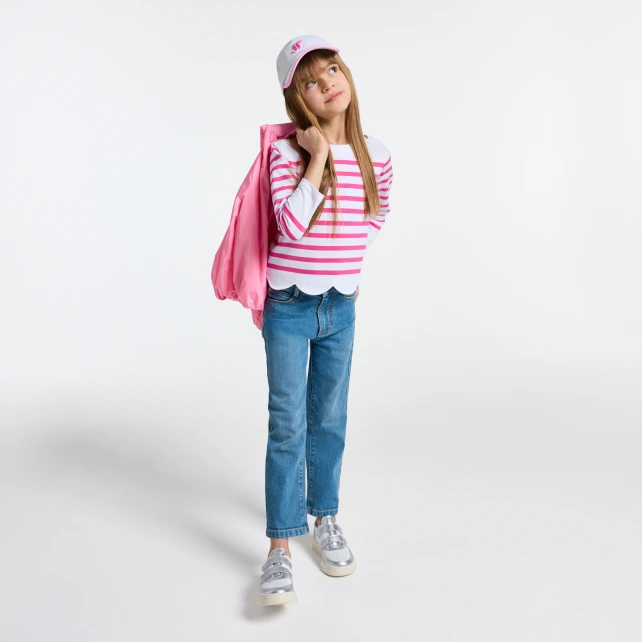 Jean large enfant fille
