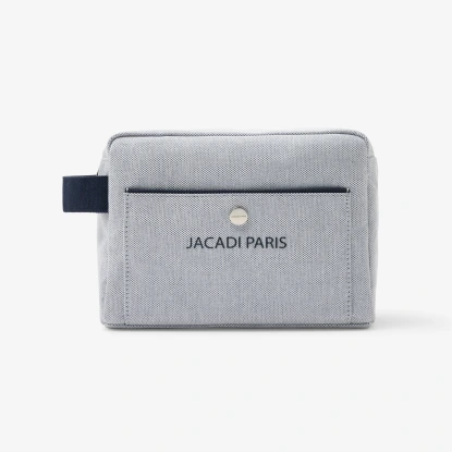 Trousse de toilette en toile chinée