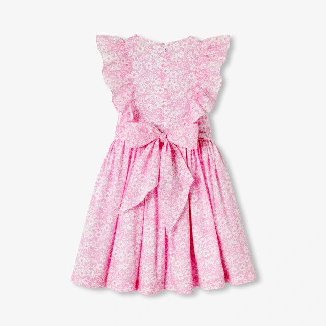 Robe cérémonie enfant fille en tissu Liberty