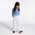 Pantalon enfant fille coupe large en twill