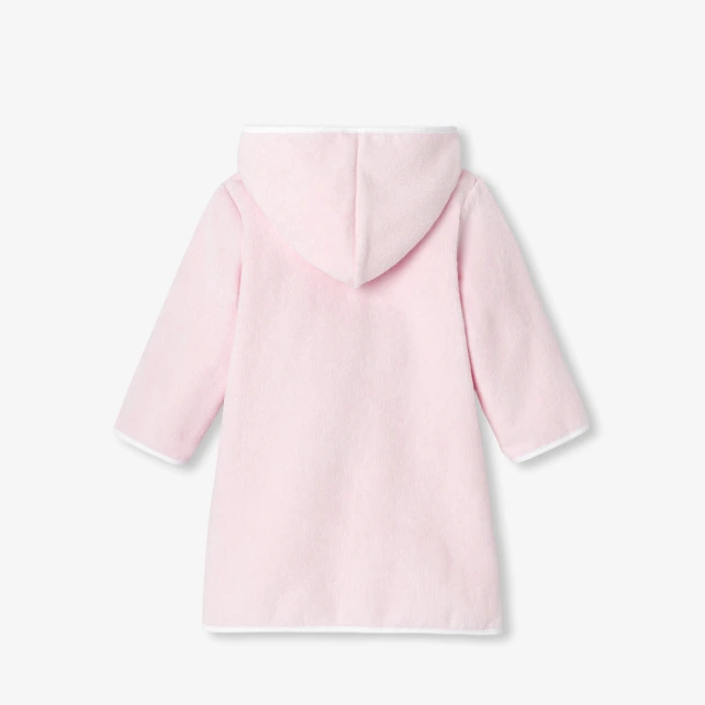 Peignoir de bain bébé fille en coton éponge