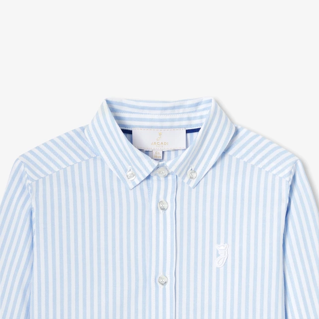 Chemise enfant en Oxford rayé