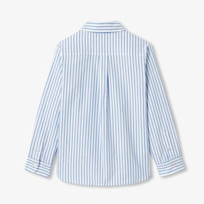 Chemise enfant en Oxford rayé