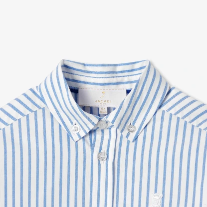 Chemise enfant en Oxford rayé