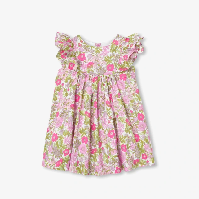 Robe bébé fille en tissu Liberty