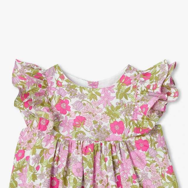 Robe bébé fille en tissu Liberty