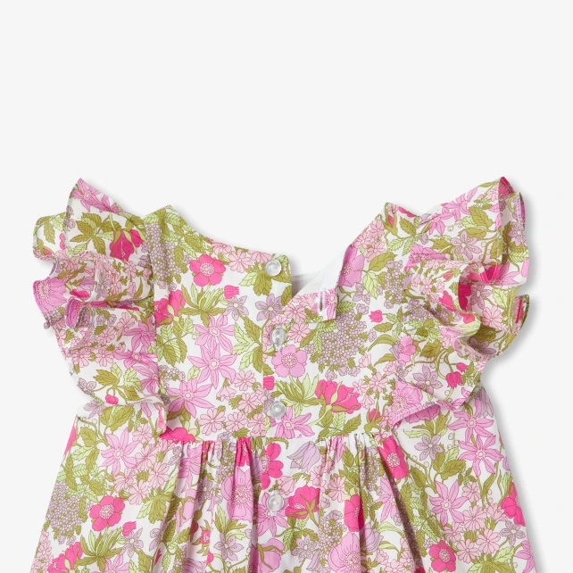 Robe bébé fille en tissu Liberty