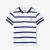 Polo enfant garçon piqué de coton rayé